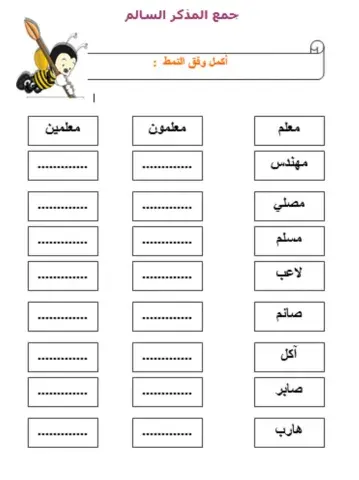 جمع المذكر السالم