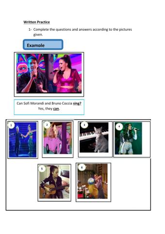 Can and Can't short questions and asnwers