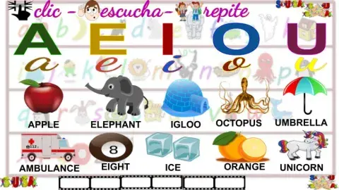 Vocales - Mayúsculas