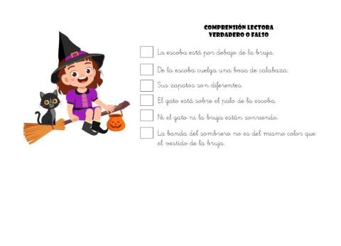 Mira la imagen y elige V o F