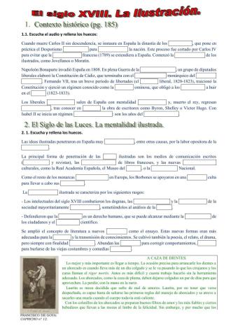 4º ESO Literatura El siglo XVIII