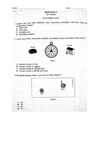 Geografi Tingkatan 1 Bahagian A