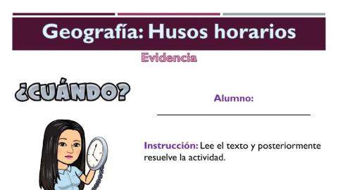 Geografía - Husos horarios