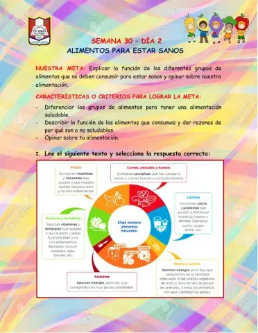 Alimentos para estar sanos