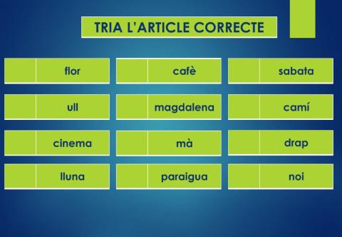 Tria l'article 2n