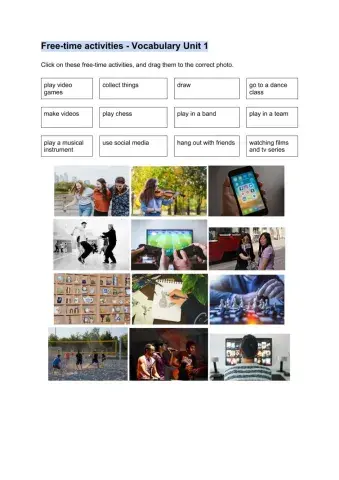 Free time activities