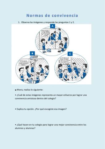 Las normas de convivencia