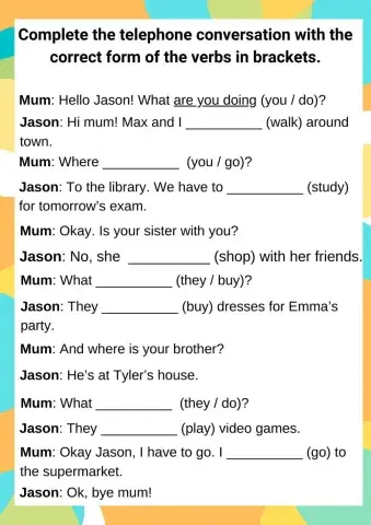 Present Simple & Present Continuous