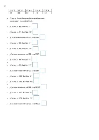 Aprestamiento para la división Ficha 1