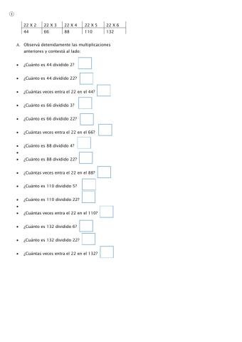 Aprestamiento para la división Ficha 1