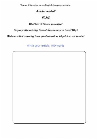 PET B1 Preliminary exam Article