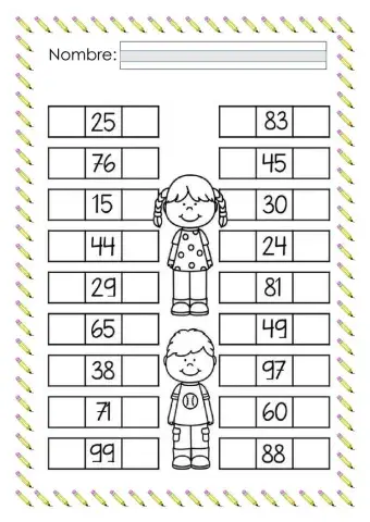 Número anterior y posterior