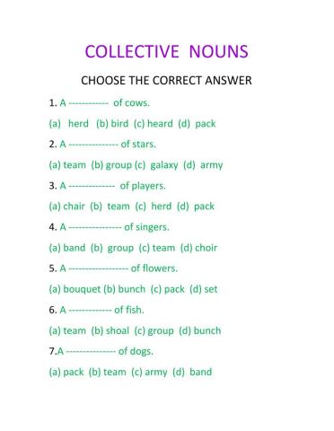 Grammar ---nouns