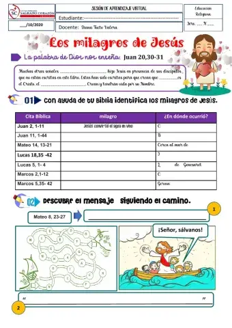 Los milagros de Jesús