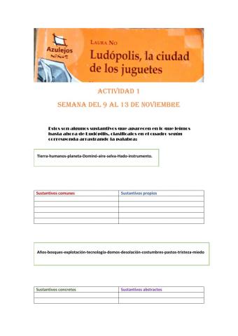 Ludópolis, la ciudad de los juguetes actividad 1