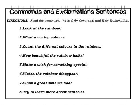 Commands and Exclamations