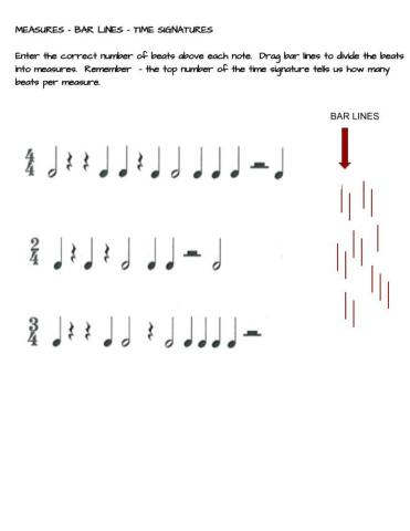Measures, Barlines & Time Signatures