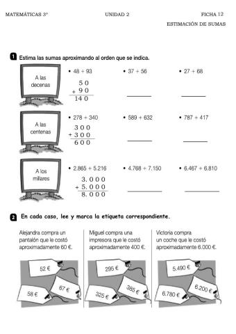 Estimación sumas con llevadas