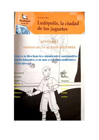 Ludópolis, la ciudad de los juguetes actividad 2