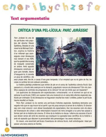 Comprensió lectora pel·lícula