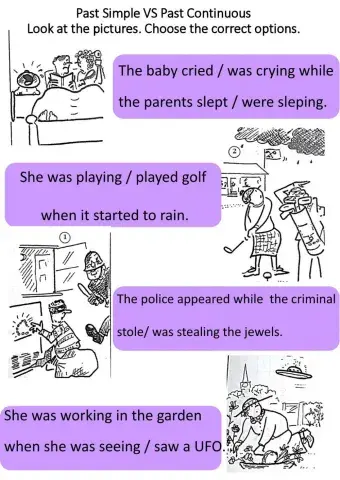 Past simple VS Past Continuous