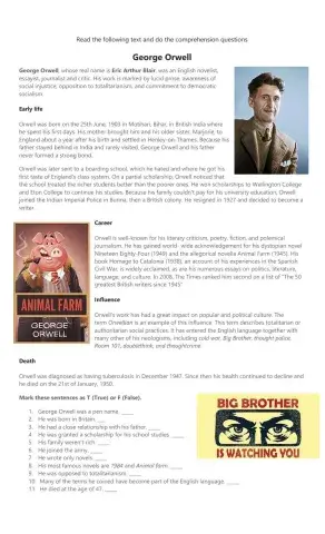 George Orwell's biography