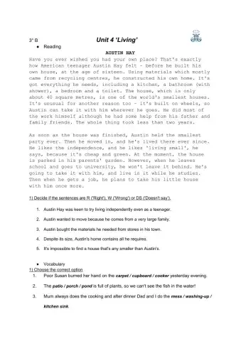 Unit 4- Focus 2- 3°B