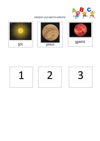 Ordena palabras alfabeticamente