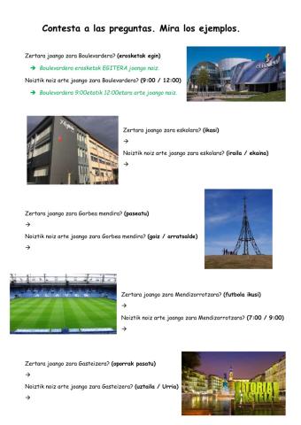 Zertara? - Noiztik noiz arte?