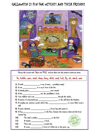 Halloween - present continuous