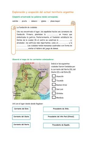 Exploración y ocupación del actual territorio argentino