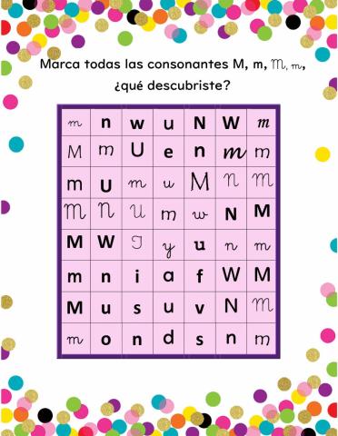 Sopa de consonante M
