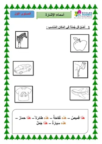 أسماء الإشارة