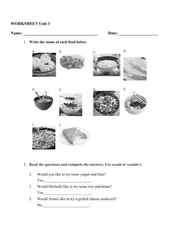 Food Around The World UNIT 3 Big Eglish 4 Pearson