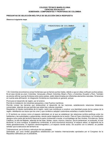 Soberania de colombia