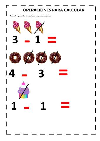 Operaciones para calcular