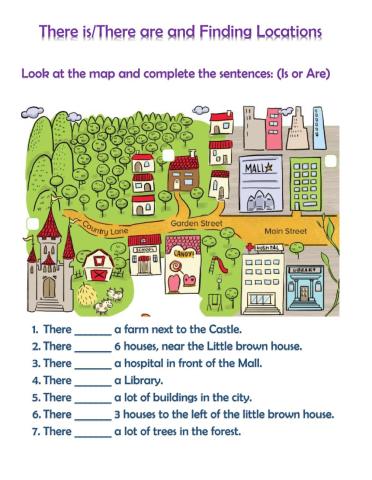 There is-are and Finding Locations Quiz