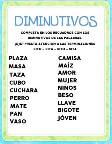 Diminutivos
