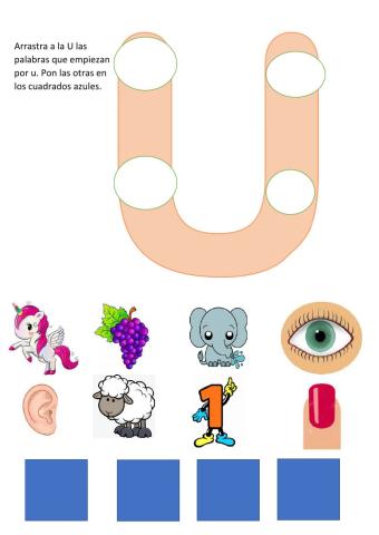 Conciencia fonológica la U