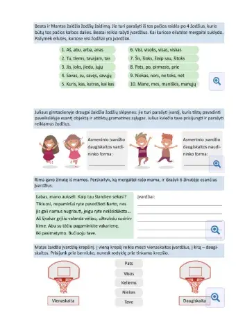 Įvardis. Reikšmė ir gramatiniai požymiai