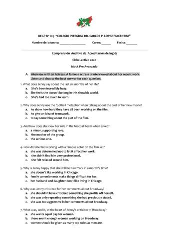 Mock Pre-Avanzado 2020