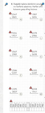 Şifreli Toplama İşlemi 2