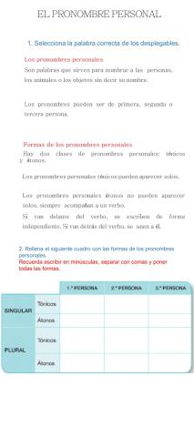 Pronombres personales