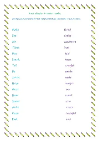 Past simple-irregular verbs