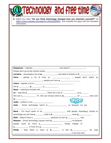 Technology and free time