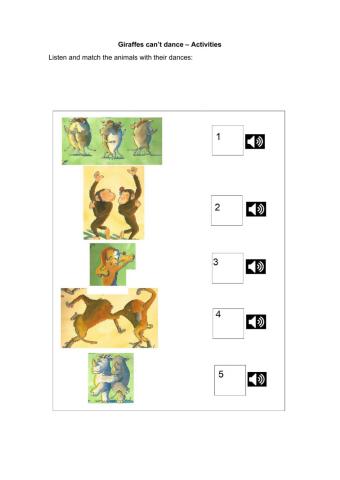 Giraffes can't Dance