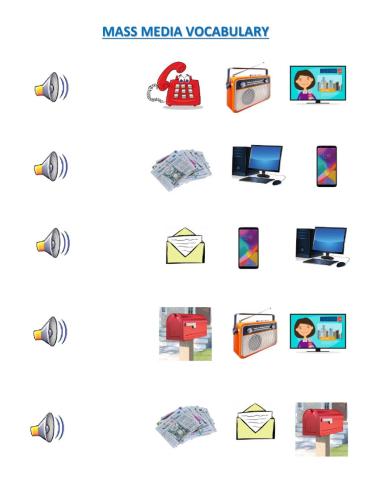 Mass media vocabulary