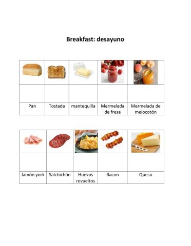 Vocabulary Breakfast