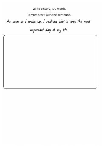 B1 Preliminary exam writing task