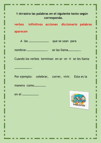 Verbos- Completa el texto